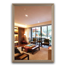 Load image into Gallery viewer, RADIANCE goods Golden Oak Finish Framed Wall Mirror 28&quot;
