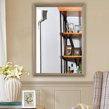 Load image into Gallery viewer, RADIANCE goods Golden Oak Finish Framed Wall Mirror 28&quot;
