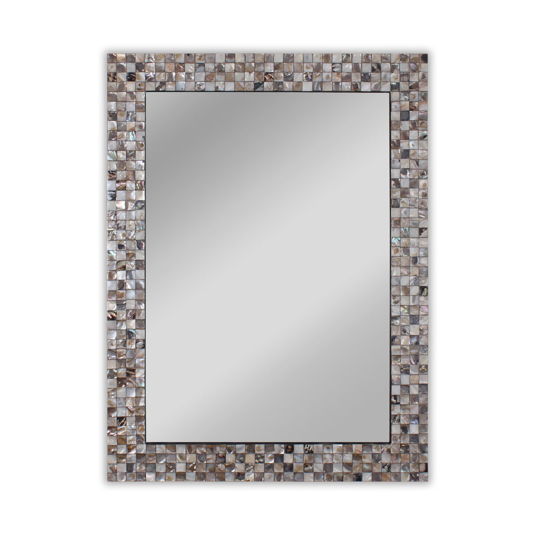 RADIANCE goods Vertical/Horizontal Seashell Rectangle Framed Wall Mirror 32