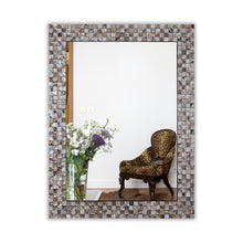 Load image into Gallery viewer, RADIANCE goods Vertical/Horizontal Seashell Rectangle Framed Wall Mirror 32&quot;
