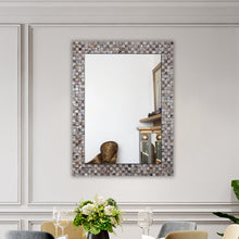 Load image into Gallery viewer, RADIANCE goods Vertical/Horizontal Seashell Rectangle Framed Wall Mirror 32&quot;
