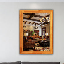 Load image into Gallery viewer, RADIANCE goods Maple Finish Rectangular Framed Wall Mirror 32&quot;
