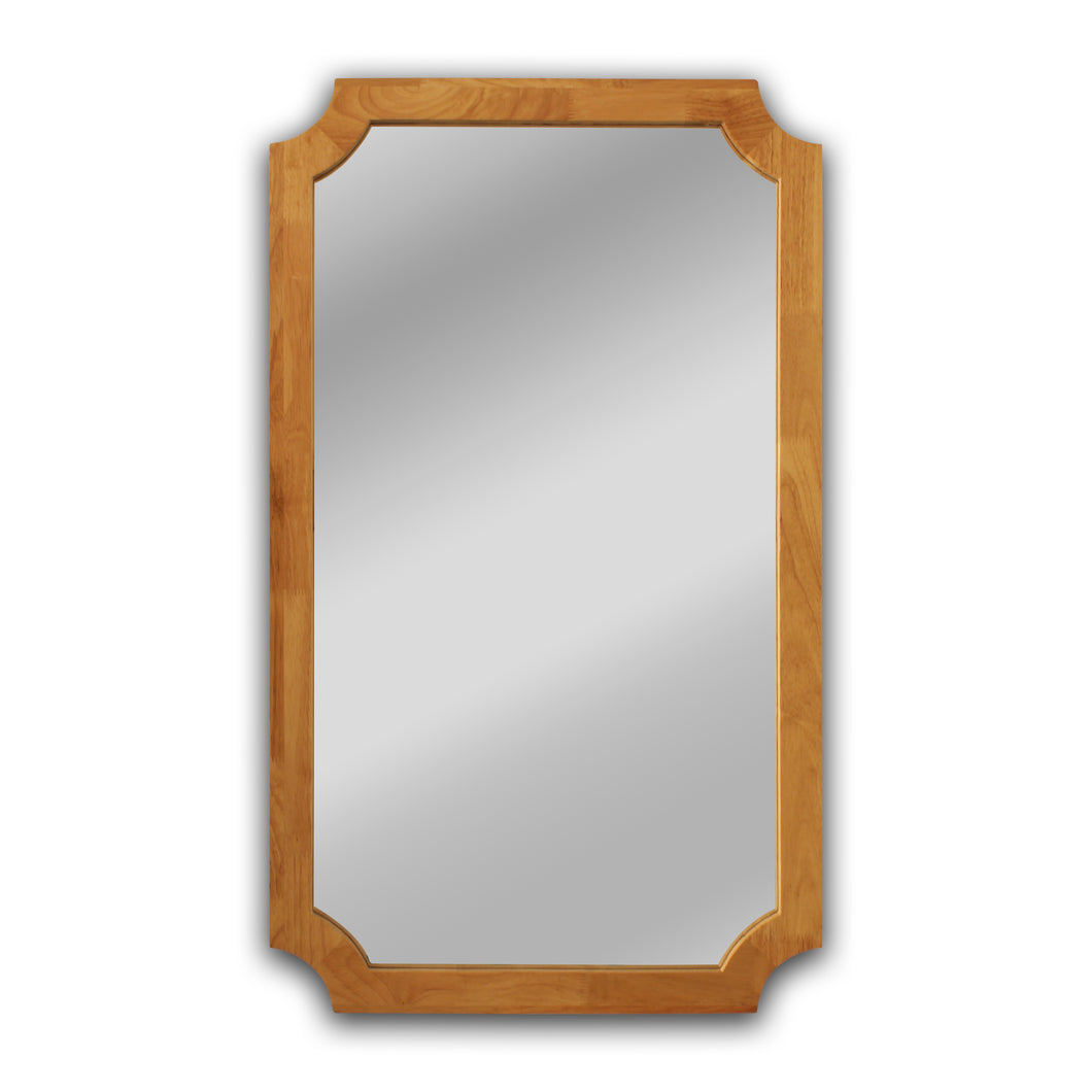 RADIANCE goods Maple Finish Rectangular Framed Wall Mirror 33