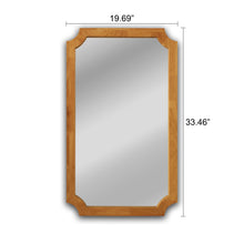 Load image into Gallery viewer, RADIANCE goods Maple Finish Rectangular Framed Wall Mirror 33&quot;
