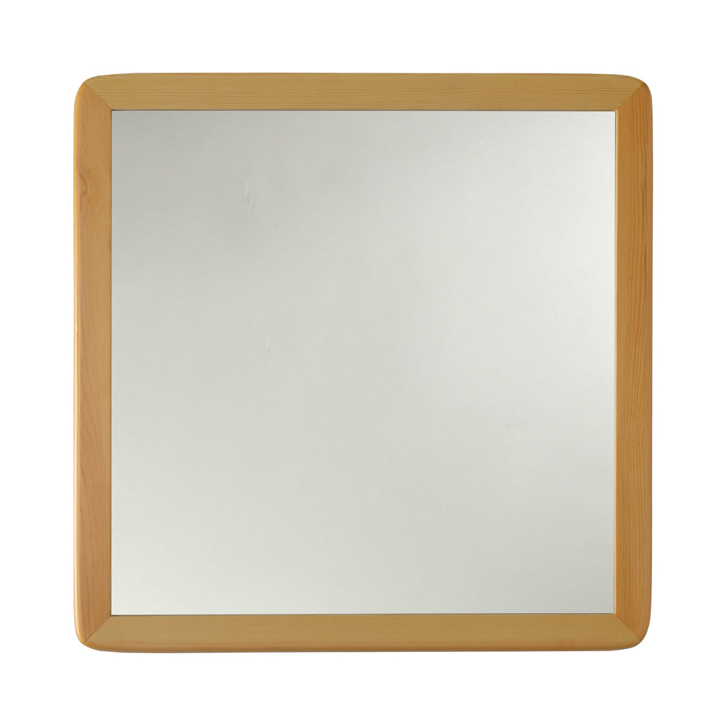 RADIANCE goods Maple Finish Square Framed Wall Mirror 21