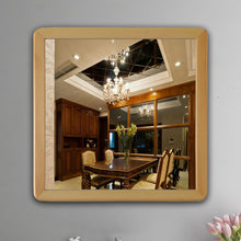 Load image into Gallery viewer, RADIANCE goods Maple Finish Square Framed Wall Mirror 21&quot;
