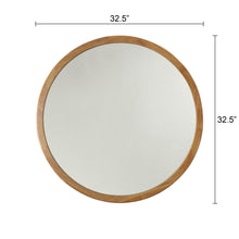 Load image into Gallery viewer, RADIANCE goods Maple Finish Framed Wall Mirror 32&quot;
