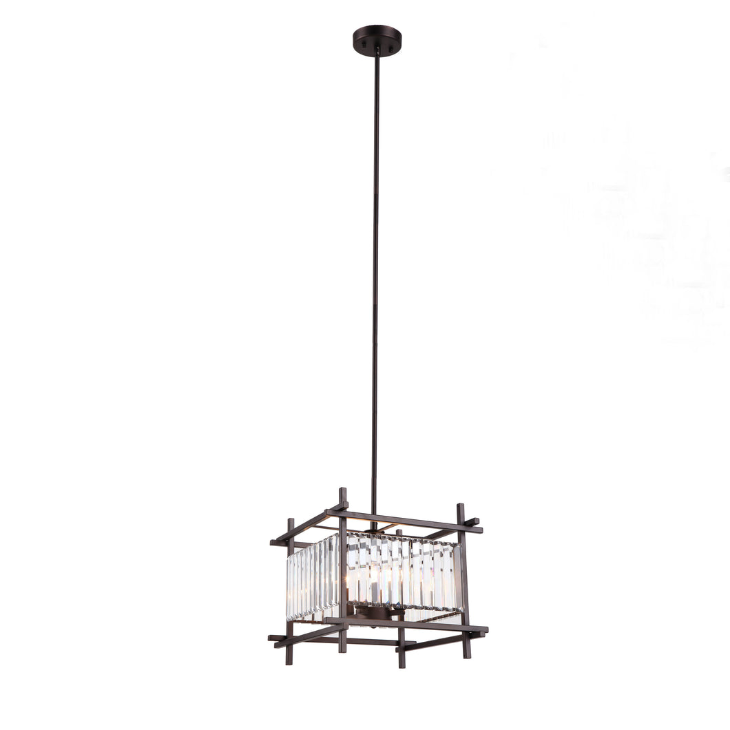 RADIANCE goods Contemporary 4 Lights Rubbed Bronze Ceiling Pendant 15