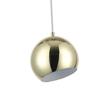 Load image into Gallery viewer, RADIANCE goods Contemporary 1 Light Plated Gold Ceiling Pendant 8&quot; Wide
