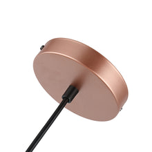 Load image into Gallery viewer, RADIANCE goods Contemporary 1 Light Matt Rose Gold Ceiling Pendant 15&quot; Wide
