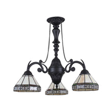 Load image into Gallery viewer, RADIANCE goods Tiffany-Style 3 Light Chandelier 20.5&quot; Wide
