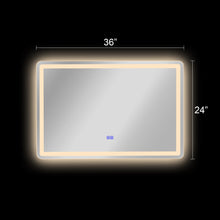 Load image into Gallery viewer, RADIANCE goods BackLit LED Mirror 4000K Warm White 36&quot;
