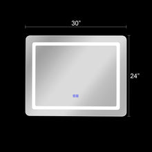 Load image into Gallery viewer, RADIANCE goods Embedded LED Mirror 6000K Daylight White 30&quot;
