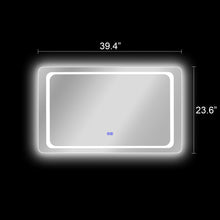 Load image into Gallery viewer, RADIANCE goods BackLit Rectangular TouchScreen LED Mirror 3000-6000K 39&quot;
