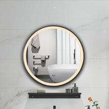 Load image into Gallery viewer, RADIANCE goods Embedded Round TouchScreen LED Mirror 3000-6000K 24&quot;
