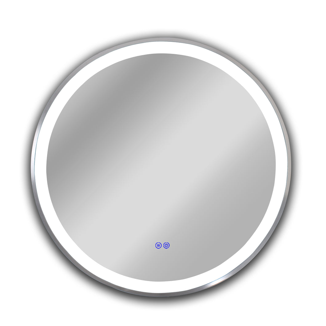 RADIANCE goods Embedded Round TouchScreen LED Mirror 3000-6000K 24