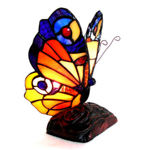 Load image into Gallery viewer, RADIANCE goods Tiffany-style 1 Light Butterfly Accent Table Lamp 9&quot; Tall
