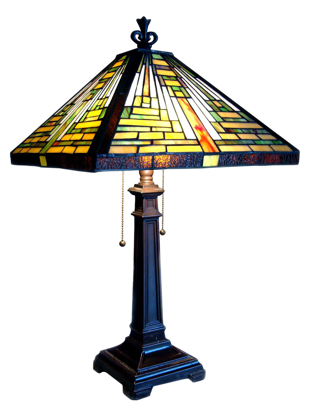 RADIANCE goods Tiffany-Style 2 Light Mission Table Lamp 14