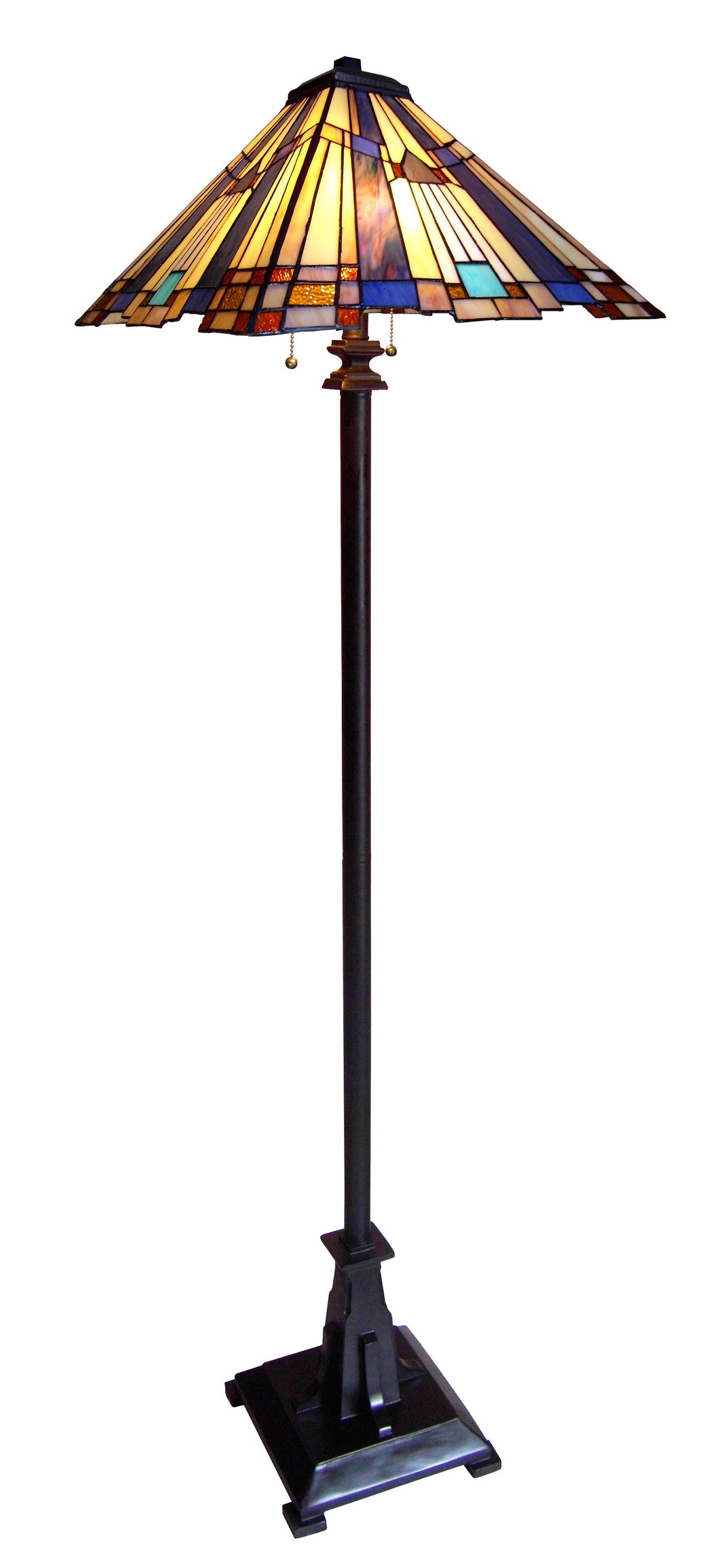 RADIANCE goods Mission 2 Light Floor Lamp 16