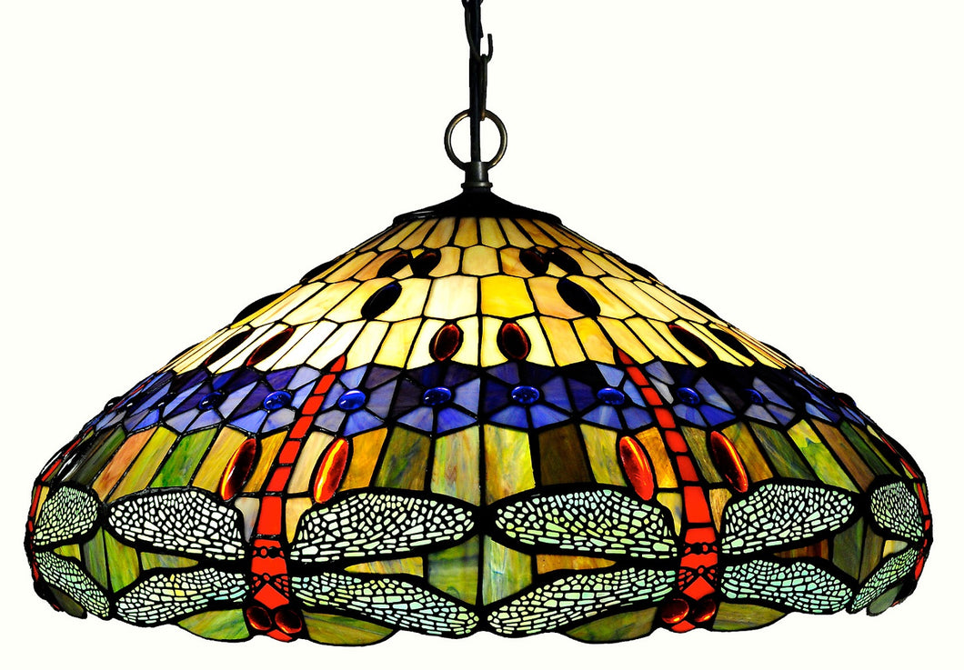 RADIANCE goods Dragonfly-Style 3 Light Inverted Ceiling Pendant 24