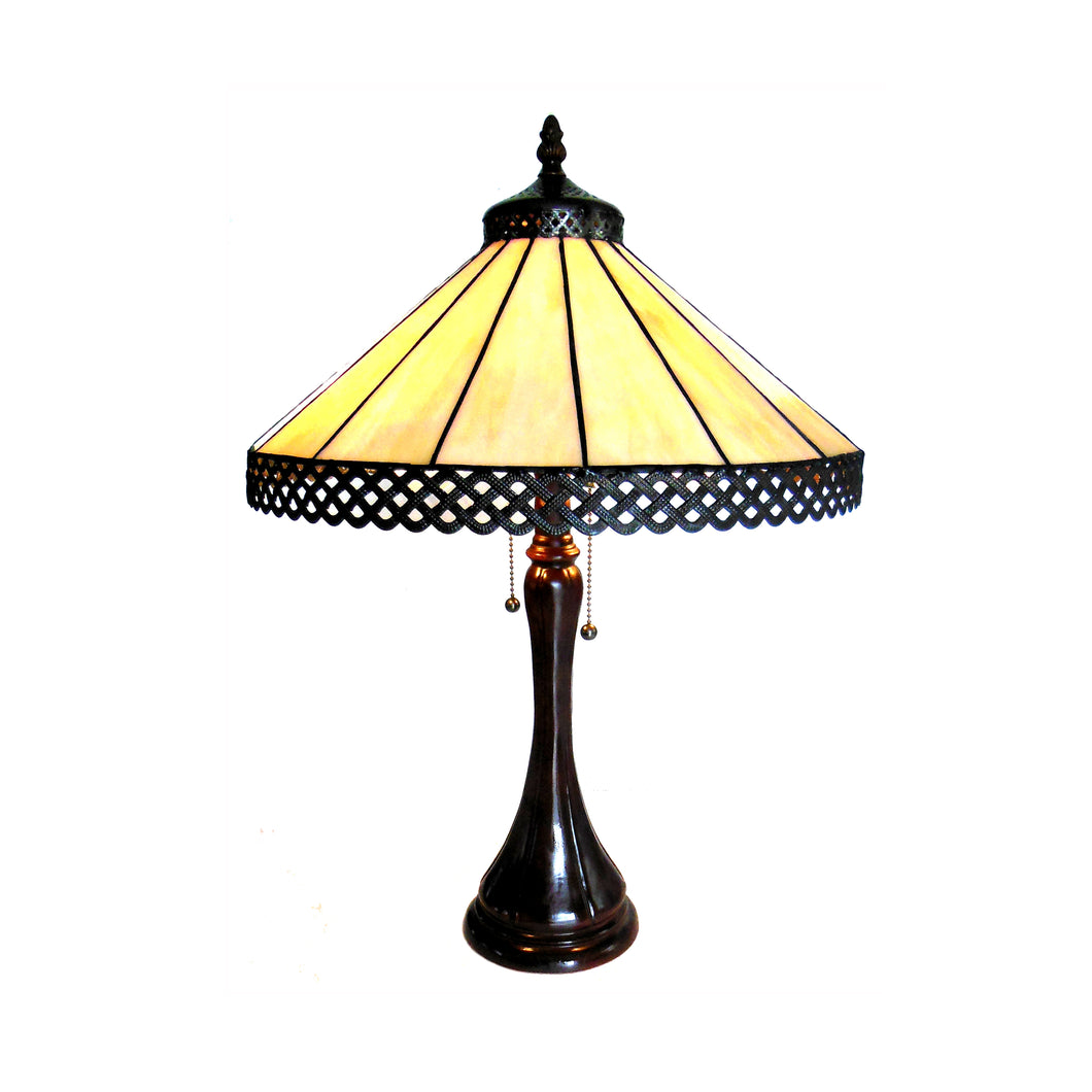 RADIANCE goods Tiffany-Style 2 Light Mission Table Lamp 16