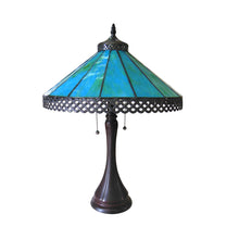 Load image into Gallery viewer, RADIANCE goods Tiffany-Style 2 Light Mission Table Lamp 16&quot; Shade
