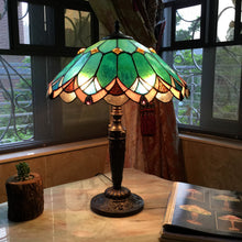 Load image into Gallery viewer, RADIANCE goods Tiffany-Style 2 Light Victorian Table Lamp 16&quot; Shade
