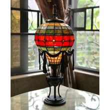 Load image into Gallery viewer, RADIANCE goods Tiffany-Style 1 Light Hot-Air-Balloon Table Lamp 11&quot; Shade
