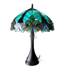 Load image into Gallery viewer, RADIANCE goods Tiffany-Style 2 Light Victorian Table Lamp 16&quot; Shade
