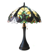 Load image into Gallery viewer, RADIANCE goods Tiffany-Style 2 Light Victorian Table Lamp 16&quot; Shade
