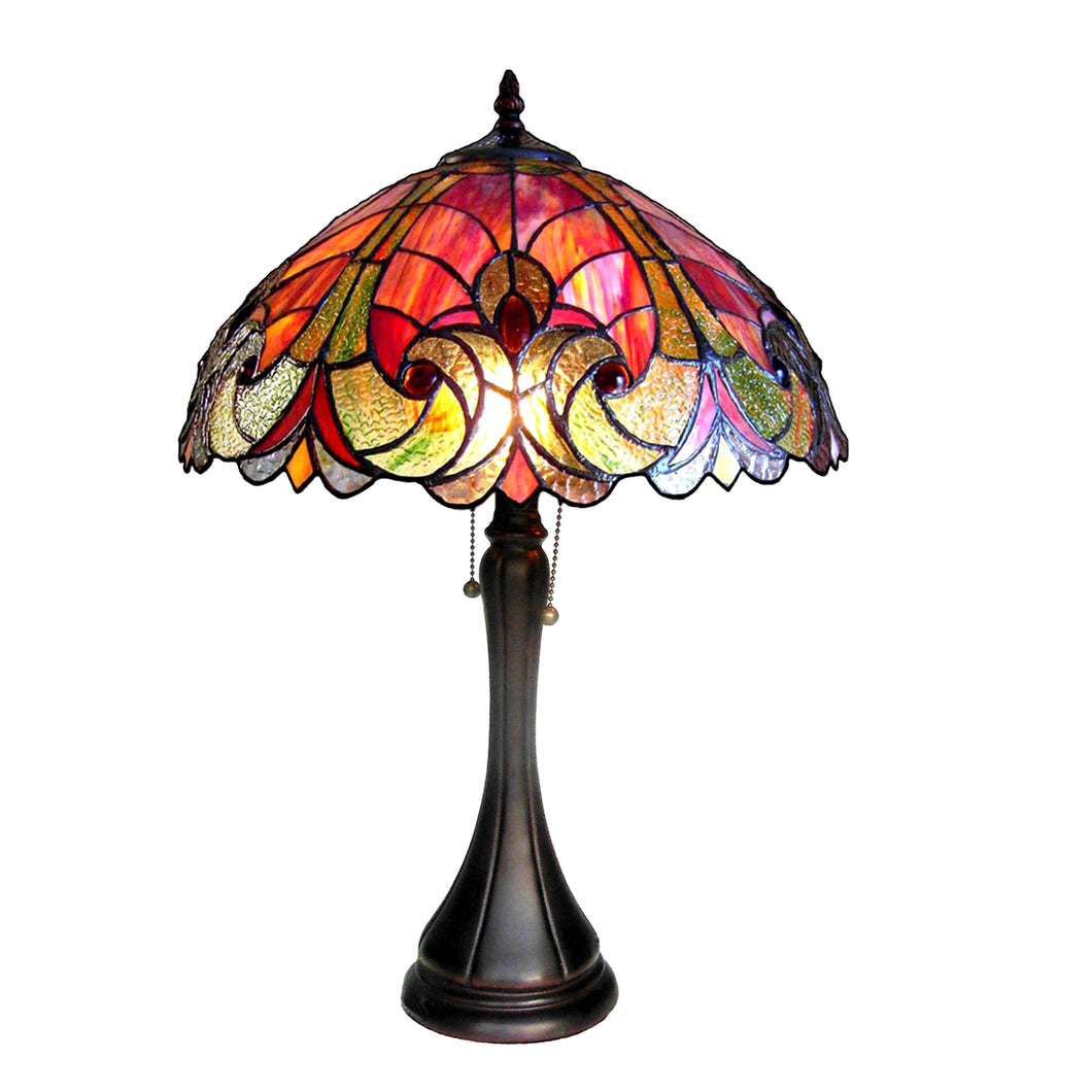 RADIANCE goods Tiffany-Style 2 Light Victorian Table Lamp 16