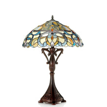 Load image into Gallery viewer, RADIANCE goods Tiffany Style 2 Light Victorian Table Lamp 18&quot; Shade
