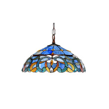 Load image into Gallery viewer, RADIANCE goods Victorian Style 2 Light Inverted Ceiling Pendant 18&quot; Shade

