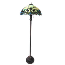 Load image into Gallery viewer, RADIANCE goods Victorian 2 Light Floor Lamp 18&quot; Shade
