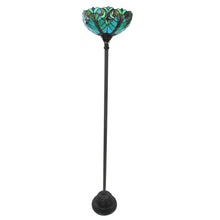 Load image into Gallery viewer, RADIANCE goods Victorian 1 Light Torchiere Floor Lamp 15&quot; Shade
