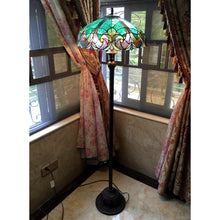 Load image into Gallery viewer, RADIANCE goods Victorian 2 Light Floor Lamp 18&quot; Shade
