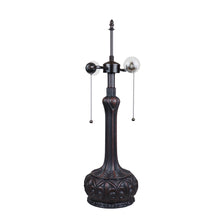 Load image into Gallery viewer, RADIANCE goods Tiffany-Style Antique Dark Bronze 2-Light Victorian Table Lamp 18&quot; Shade
