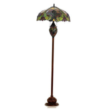 Load image into Gallery viewer, RADIANCE goods Victorian 3 Light Double Lit Floor Lamp 18&quot; Shade
