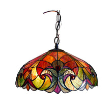 Load image into Gallery viewer, RADIANCE goods Victorian-Style 2 Light Inverted Ceiling Pendent 18&quot; Shade
