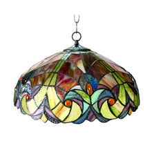 Load image into Gallery viewer, RADIANCE goods Victorian-Style 2 Light Inverted Ceiling Pendent 18&quot; Shade
