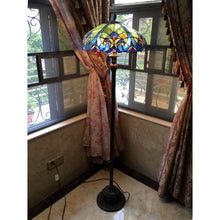 Load image into Gallery viewer, RADIANCE goods Victorian 2 Light Floor Lamp 18&quot; Shade
