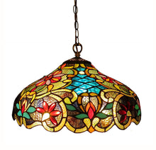 Load image into Gallery viewer, RADIANCE goods Victorian-Style 2 Light Inverted Ceiling Pendant 18&quot; Shade
