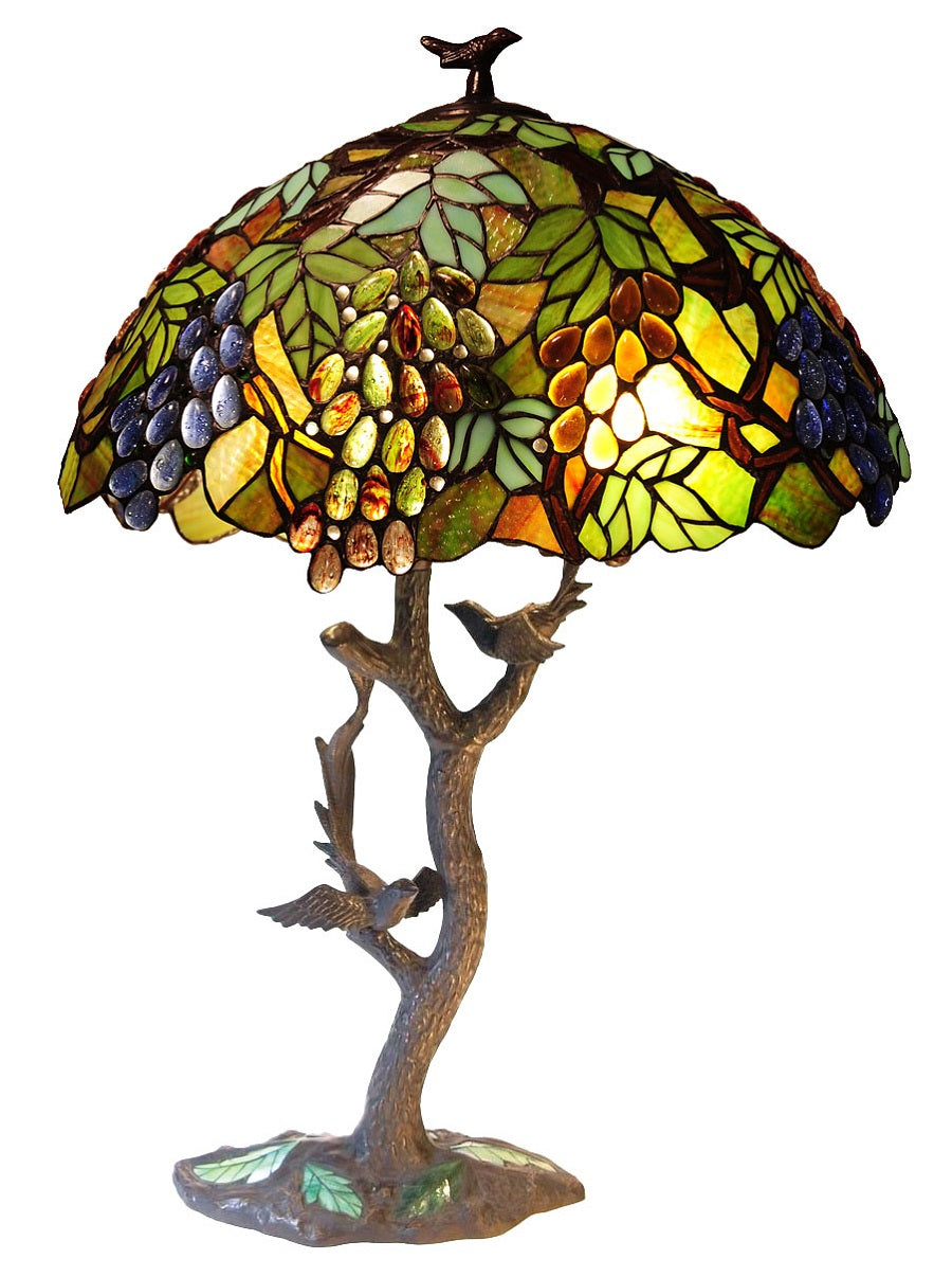 RADIANCE goods Tiffany-Style 2 Light Floral Table Lamp 20