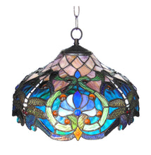 Load image into Gallery viewer, RADIANCE goods Victorian-Style 2 Light Inverted Ceiling Pendant 17&quot; Shade
