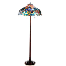 Load image into Gallery viewer, RADIANCE goods Victorian 2 Light Floor Lamp 17&quot; Shade
