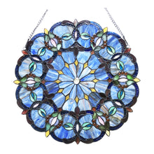 Load image into Gallery viewer, RADIANCE goods Victorian Stained Glass Window Panel 20&quot;x20&quot;
