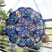 Load image into Gallery viewer, RADIANCE goods Victorian Stained Glass Window Panel 20&quot;x20&quot;
