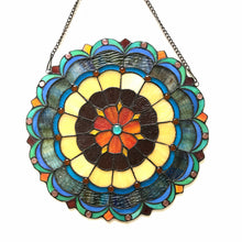 Load image into Gallery viewer, RADIANCE goods Victorian Stained Glass Window Panel 18&quot;x18&quot;
