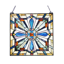 Load image into Gallery viewer, RADIANCE goods Mission Stained Glass Window Panel 20&quot;x20&quot;
