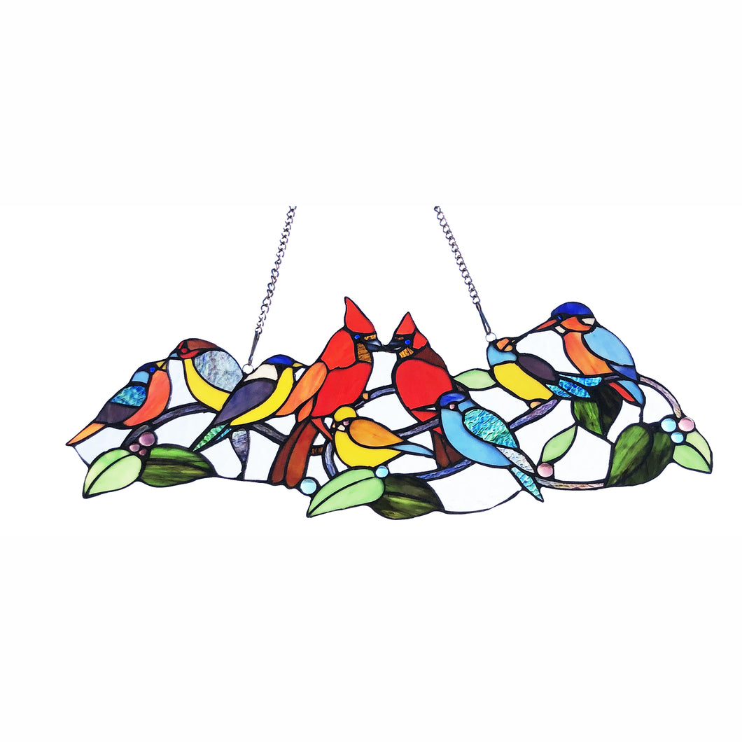 RADIANCE goods Animal Stained Glass Window Panel 10